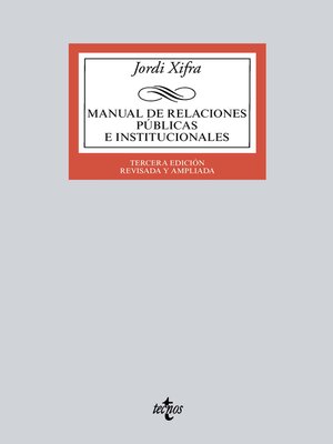 cover image of Manual de Relaciones Públicas e Institucionales